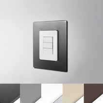 손때방지 스위치 커버 155x200mm 베르블럭 시트지, 매트 그레이