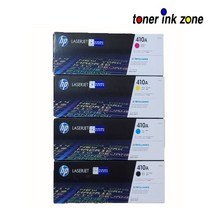 HP No.410A CF410A BLACK / CF411A CYAN / CF412A YELLOW / CF413A MAGENTA 정품토너, 2.CF411A