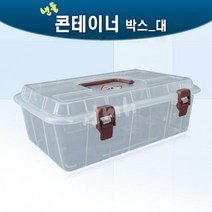 흥덕산업 핸들 콘테이너 BOX 1호 플라스틱 정리함