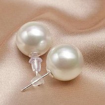 14K GF 스와 로브 스키 남양 진주 귀걸이