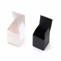 [캔들이케아] 7oz 캔들포장박스 블랙 화이트, 1개
