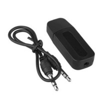 USB 자동차 어댑터 3.5mm 잭 수신기 무선 AUX 오디오 MP3 음악 플레이어 핸즈프리 도구, [01] Black