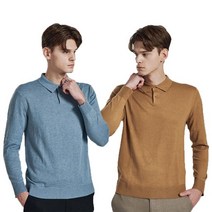 바쏘옴므 캐시미어 스탠다드핏 티에리 니트