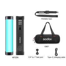 Godox LED 다이빙 RGB 튜브 라이트 촬영 제작용 수중 사진 비디오 조명 WT25R, 04 WT25R