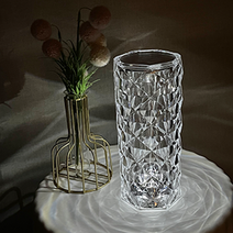 리빙드로우 장미 크리스탈 다이아몬드 LED 무선 충전식 무드등