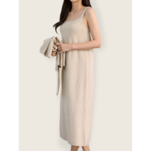 [잘한다니트] 홀가먼트 티파니 끈 니트 원피스 WO3720