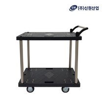 핸드카 끌차 신원산업 2단대차 알루미늄 블랙 대형, 상세 참조, 상세 참조