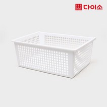 [다이소]리빙직사각바구니4호(화이트)-56047