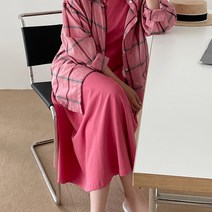 라멜라 / 네버 썸머 긴팔 체크 남방