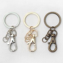 열쇠고리 / 키링 키홀더 가방 고리 만들기, 금색, 1개