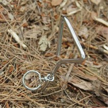 파쇄석 캠핌장용 드라이브펙 45cm 강철카라비너 포함 단조팩 텐트팩