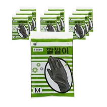 동광상사 깔깔이 미용장갑 중형 M, 블랙, 30개