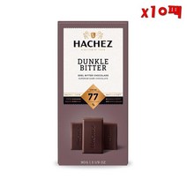 Hachez dunkle Bitter 하세스 다크 비터 초콜릿 90g 10팩