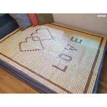 신수정사 시원한 마작자리 퀸 150x195cm 침대자리 대자리 여름매트 쿨 대나무 거실, 기본마작자리