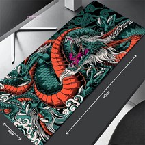 사이클복 철인3종 운동복 블랙 화이트 드래곤 테이블 마우스 패드 컴퓨터 회사 큰 책상 100x50cm 대형 게이