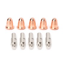 10개/세트 S45 소모품 키트 전극 0.8mm 플라즈마 커터 토치용 노즐 팁, 1개, 단일