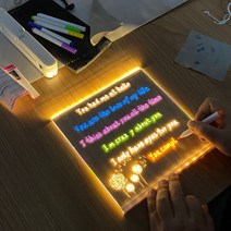 LED아크릴조명 무드등 만들기 투명 아크릴 레터링 미니간판 캠핑 무드보드, 대 (20x30 cm), 20x30cm