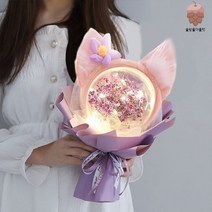 보자기꽃풍선 카네이션풍선 생일 돌잔치 선물 감사, 마른 나뭇가지, 퍼플 안개꽃 벨 머리띠 등주머니