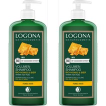 Logona 로고나 볼륨 샴푸 750ml X 2set Beer & Organic Honey, 1개
