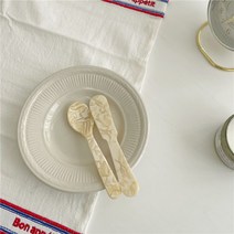 2PCS 아이스크림 샐러드 과일 숟가락 잼 버터 나이프 식기 귀여운 숟가락과 포크 세트 프랑스 디저트 스푼 결혼 생일, 노란색