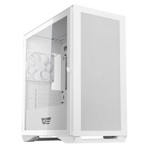 darkFlash DLM200 MESH PERFORMANCE 강화유리 화이트 미니타워 케이스, 1개, 선택하세요