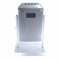 야외 사각 행거 휴지통 스텐 재떨이 쓰레기통 110L, 단품