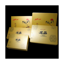 명절 갈비 선물포장세트 금색 정육 우드락박스+가방, 4. 3호 (몸체+가방) 40개 세트