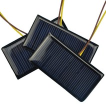태양광 패널 모듈 판넬 가정용 휴대용 캠핑용 2pcs 미니 애완 동물 태양 전지 5v, 철사로