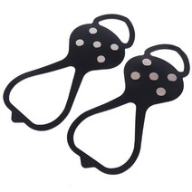 1 페어 아이스 스노우 스터드 비 슬립 스파이크 신발 부츠 그리퍼 크램폰 워크 클리트