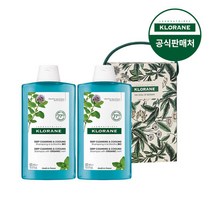 [클로란공식] 아쿠아민트 딥클렌징 쿨링 샴푸 400ml 2개, 단품