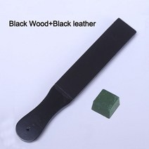 가죽공예칼 wuta 가죽 나이프 숫돌 샤프닝 스트롭 도구 블랙 우드 면도기 폴리싱 보드 파인 그라인딩 with polish compound 8 color, 블랙 우드 블랙