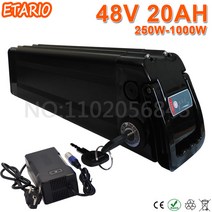 전기자전거 배터리 Silverfish 리튬 48V 22Ah 20Ah 18Ah 15Ah 1000W 리튬 이온 48V 18650 팩, 18.48V21AH1000W2A35E