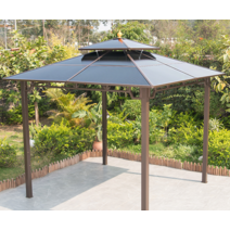 스카이어닝 정자 야외정자 가제보 gazebo 조립식 원두막 파고라 사각 정원 농막 마당, 4.0x4.0m