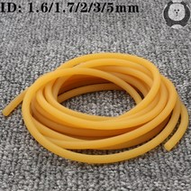 와이어커넥터부품 Id 1.6 1.7 2 3 5mm 자연 라텍스 고무 호스 고탄성 탄성 외과 의료 튜브 새총 투석기 호환, 5mm 솔리드