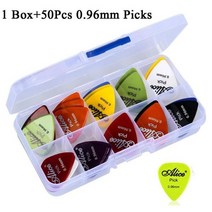 베이스기타입문 실용음악학원 50 개대 일렉트릭 어쿠스틱 음악 plectrum, 1 상자 및 50 0.96mm