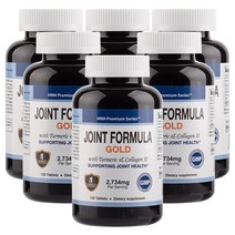 HNHusa 조인트 포뮬라 골드 120정(1개월분) 고함량 글루코사민 강황 콜라겐 Type II 함유 관절 영양제/부모님 선물, 120정, 6개, 120정