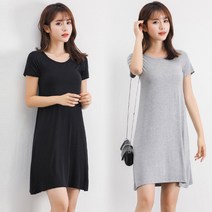 LD_D1s 부들부들 여성 면롱원피스 반팔 여름옷 데이트코디
