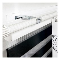 [창문그리기] 못없이 커튼봉 롤스크린 블라인드 설치 브라켓 내가하지 창틀형 이중설치 2개