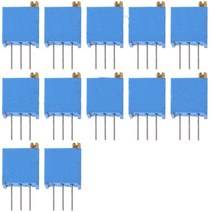 20pcs 3296w 트리머 전위차계 가변 저항 1k 2k 20k 50k 100k 200k 500k 1m 전위차계 키트, 2m 옴