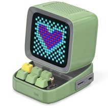 디붐디토 레트로 내손안에 픽셀 아트 /휴대용 블루투스 휴대용 스피커 알람 시계 diy led 홈 조명 장식 디스플레이 보드 빠른배송, 협력사, 아미 그린