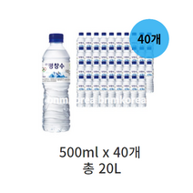 강원 평창수 생수, 4개, 20L