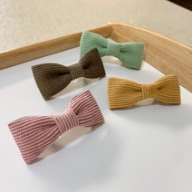 DIY 헤어핀만들기키트 재료세트 코듀로이 리본 집게핀 유아 머리 아기삔 부자재 리본공예