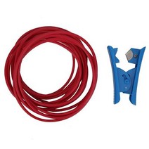 PTFE 튜브 커터 키트 호스 파이프 보든 튜브 커팅 툴 PE PU 호스 ID 2.0mm OD 4.0mm (레드)