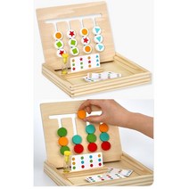 인지발달 색맞추기 퍼즐놀이 아기원목교구 아이큐퍼즐 영유아 아기교구 장난감 퍼즐교구 아이들 만2세