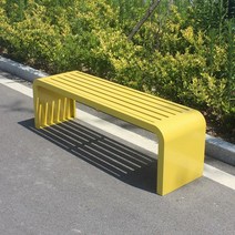 웨이팅의자 대합실의자 야외 로비 장의자 대기석 휴게실 3인 컬러, 120*40*45옐로우