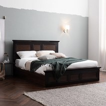 [기간한정세일] 삼익가구 프로아 아이보리 도장 침대(매트제외-킹), 월넛