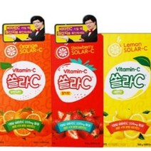 고려은단 쏠라씨 쏠라C 츄어블정 80정 딸기맛 레몬맛 블루베리맛, 1개