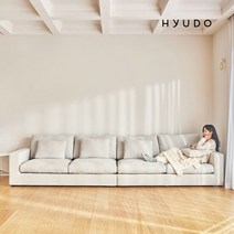 [GS단독]휴도 시월의 동백 아쿠아 패브릭 6인 소파+스툴 구스쇼, 상품선택:시월의 동백 6인소파+스툴_HH02093