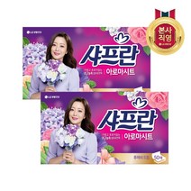 LG생활건강 샤프란아로마시트후레쉬드림향 50매 시트형 섬유유연제, 2개