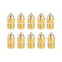 Creality CR-6 SE Mk 노즐 10개 압출기 황동 MK 스레드 프린터 헤드 0.3/0.4/0.5/0.6/0.8/1.0mm 출력 Ender-3 Serise/Ender-